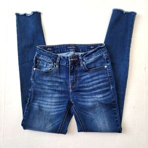 VIGOSS Marley Jeans Women's 25 x 29 Dark Wash Denim Super Skinny Mid Rise